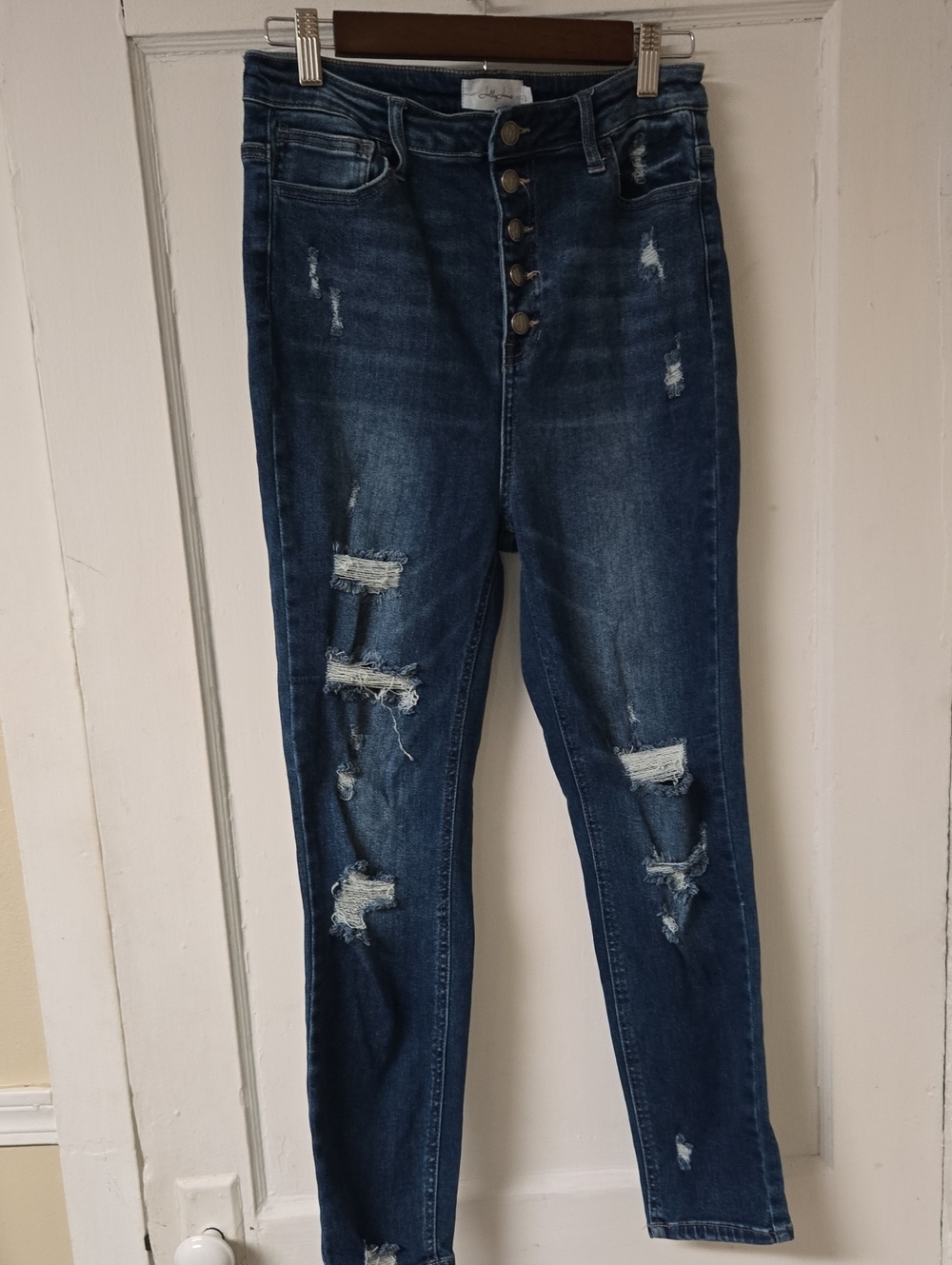 Jelly Jeans High Rise Distressed Skinny Jeans 13